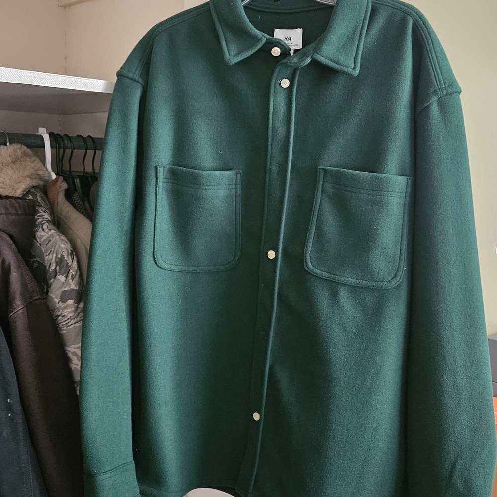 H&M Men's Green Jacket